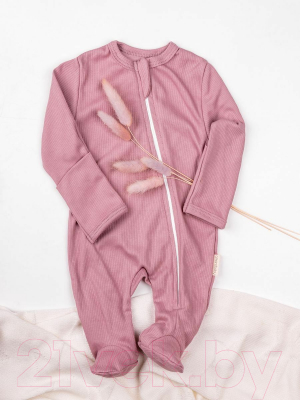 Комбинезон для малышей Amarobaby Fashion / AB-OD21-FS3/06-74 (розовый, р. 74)