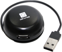 USB-хаб 5bites HB24-200BK (черный) - 