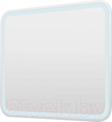 Зеркало Пекам Marta 1 80x70 / marta1-80x70dcl (с подсветкой, сенсором на взмах руки и часами)