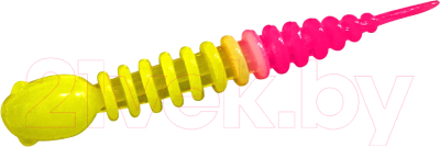 Изображение товара Мягкая приманка Trout Bait Chub 65 Чеснок COL.26 (Lemon/Pink)