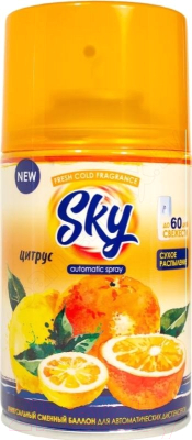 Изображение товара Сменный блок для освежителя воздуха Sky Max Цитрус (250мл)