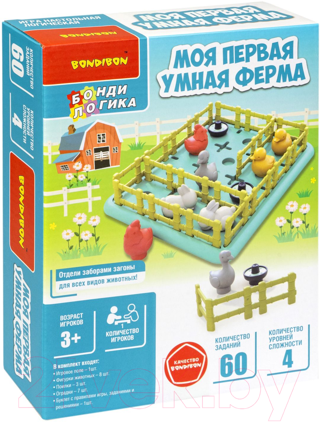 Настольная игра Bondibon Моя первая Умная ферма / ВВ5679