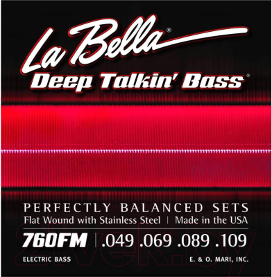 Струны для бас-гитары La Bella 760FM