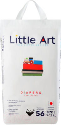 Подгузники детские Little Art L 9-12кг (56шт)