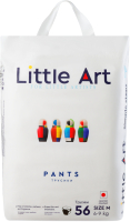 Подгузники-трусики детские Little Art M 6-9кг (56шт) - 