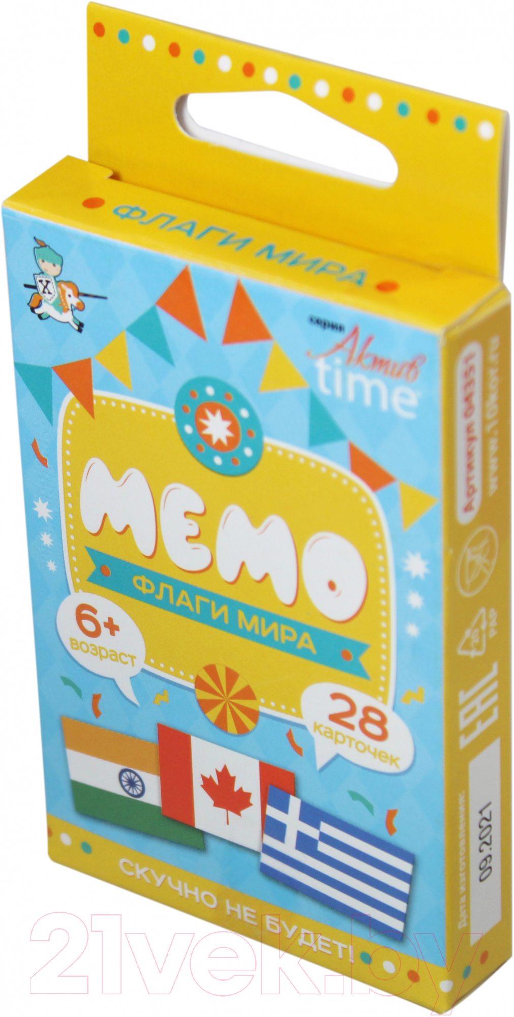 Настольная игра Десятое королевство Актив Time Мемо Флаги Мир / 04351