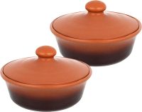 

Набор горшочков для запекания Elan Gallery, TerraCotta / 570143