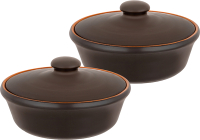 

Набор горшочков для запекания Elan Gallery, TerraCotta / 570148
