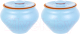 Набор горшочков для запекания Elan Gallery TerraCotta / 570152 (голубой) - 
