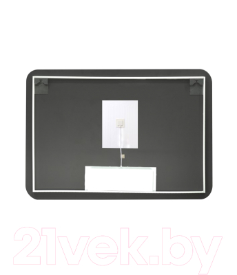 Зеркало Континент Burzhe Led 100x70 (LCD часы с тачскрином, подогрев, теплая подсветка)