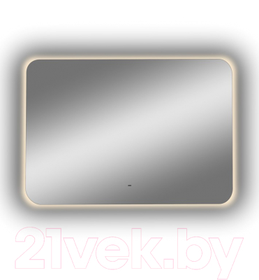 Зеркало Континент Burzhe Led 100x70 (LCD часы с тачскрином, подогрев, теплая подсветка)