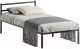 Односпальная кровать Домаклево Лофт 90x200 (черный) - 