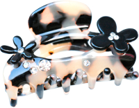 

Заколка для волос Moliabal, Большая с черными цветами 250