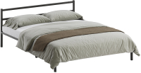 Двуспальная кровать Домаклево Лофт 160x200 (черный) - 