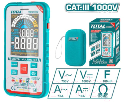 Мультиметр цифровой TOTAL TMT475052