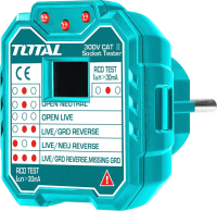 Тестер розетки TOTAL TESST30002 - 