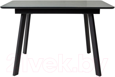 Обеденный стол M-City Аруба 120 / 480M04732 (монблан/черный)