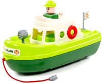 Катер игрушечный Полесье Спасатель / 93844 (зеленый) - 