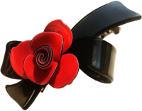 

Заколка для волос Moliabal, Бант с красной розой 396