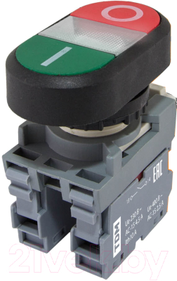 Кнопка для пульта TDM Двойная MPD2-11С / SQ0747-0049 (зеленый/красный)