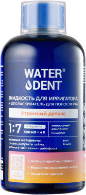 Жидкость для ирригатора Waterdent Утренний детокс (500мл)