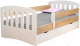 Кровать-тахта детская Мебель детям Классика 80x160 КМ-80 (белый) - 