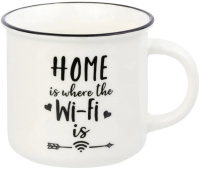 

Чашка Elan Gallery, Home is where the Wi-Fi / 880040