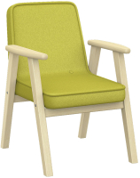 Кресло мягкое Мебелик Ретро (лайм/лак) - 