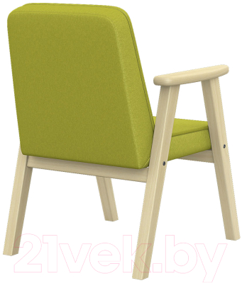 Кресло мягкое Мебелик Ретро (лайм/лак)