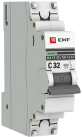 Выключатель автоматический EKF ВА 47-63 1P 32А (C) 6kA PROxima / mcb4763-6-1-32C-pro - 