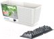 Миниатюра изображения товара Вазон Prosperplast Ratolla / DRL500PW-S449 (белый)