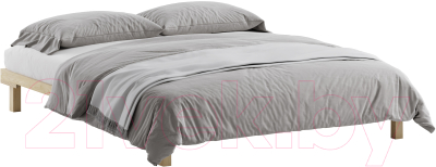 Двуспальная кровать Домаклево Канапе 200x200 (береза)