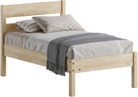 Односпальная кровать детская Домаклево Мечта 60x120 (береза) - 