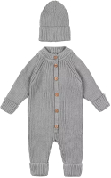 Комбинезон для малышей Amarobaby Pure Love Tot / AB-OD22-PLT5/11-56 (серый, р. 62) - 