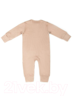 Комбинезон для малышей Amarobaby Fashion / AB-OD21-FS501/03-62 (бежевый, р. 62)