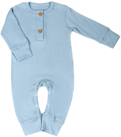 Комбинезон для малышей Amarobaby Fashion / AB-OD21-FS501/19-56 (голубой, р. 56) - 
