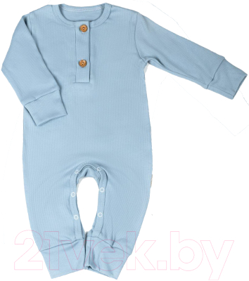 Комбинезон для малышей Amarobaby Fashion / AB-OD21-FS501/19-56 (голубой, р. 56)