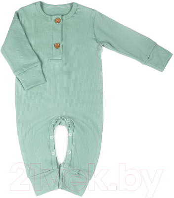 Комбинезон для малышей Amarobaby Fashion / AB-OD21-FS501/13-56 (зеленый, р. 56)