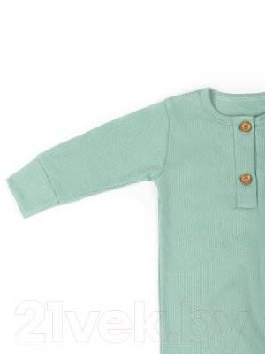 Комбинезон для малышей Amarobaby Fashion / AB-OD21-FS501/13-56 (зеленый, р. 56)