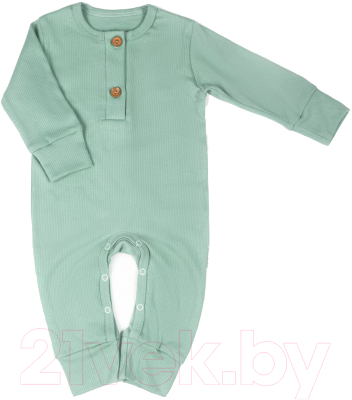 Комбинезон для малышей Amarobaby Fashion / AB-OD21-FS501/13-74 (зеленый, р. 74)