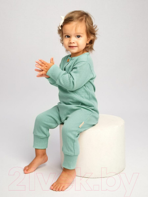 Комбинезон для малышей Amarobaby Fashion / AB-OD21-FS501/13-80 (зеленый, р. 80)