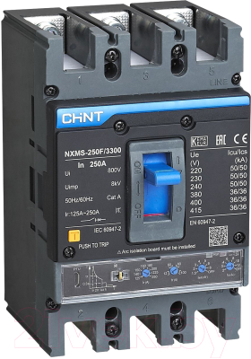 Выключатель автоматический Chint NXMS-250F/3Р 250A 36кА / 264755 (с электронным расцепителем)