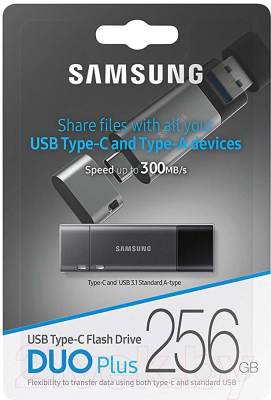Usb flash накопитель Samsung DUO Plus 256GB (MUF-256DB/APC)