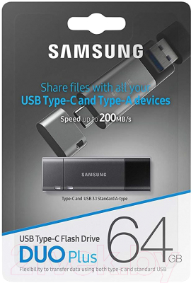 Usb flash накопитель Samsung DUO Plus 64GB (MUF-64DB/APC)