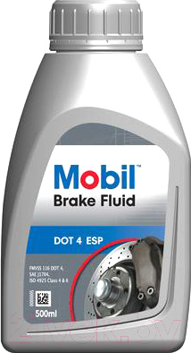 Тормозная жидкость Mobil Brake Fluid DOT 4 (0.5л)