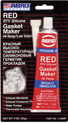 Изображение товара Герметик силиконовый Abro 11-AB (85г, красный )