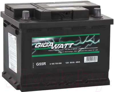 Автомобильный аккумулятор Gigawatt G55R / 556400048 (56 А/ч)