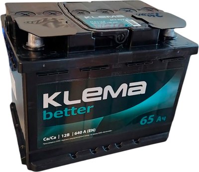 Автомобильный аккумулятор Klema Better 6CT-65 АзЕ (65 А/ч) - 