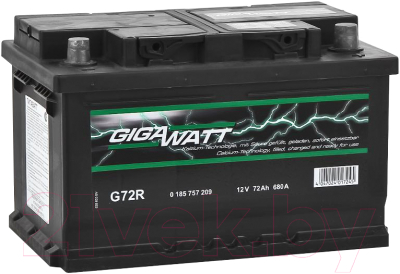 Автомобильный аккумулятор Gigawatt 572409068 (72 А/ч)