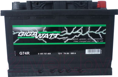 Автомобильный аккумулятор Gigawatt G74R / 574104068 (74 А/ч)